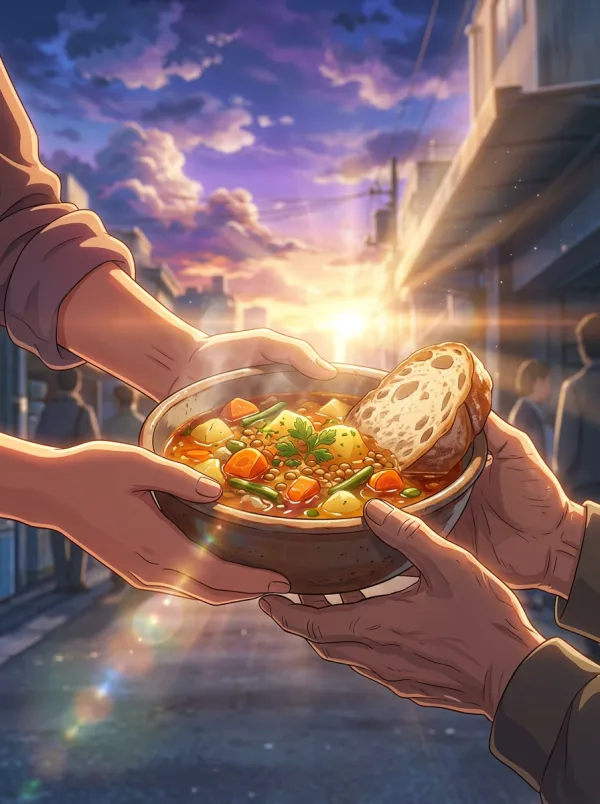 Prepare and serve a meal for homeless people