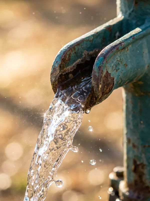 Donate a water well to a community.