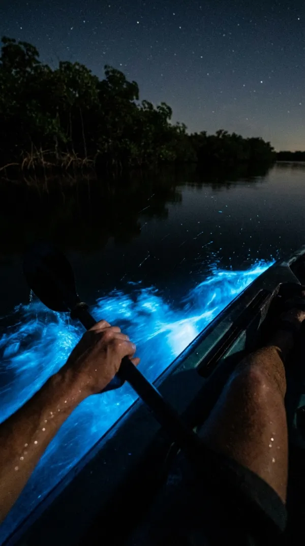 Kayak in the Bioluminescent Bay in Puerto Rico