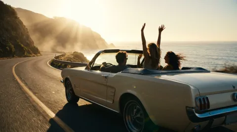 Go on a road trip with friends.