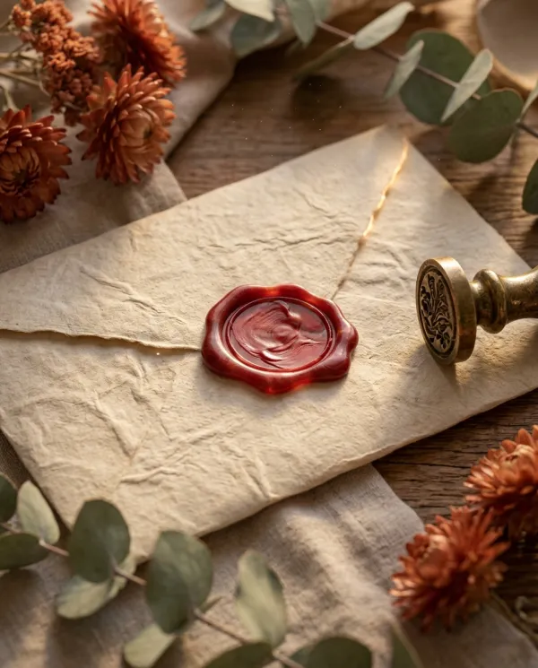 Mail a letter sealed with wax