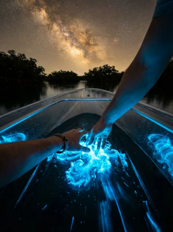 See the bioluminescent bay in Puerto Rico