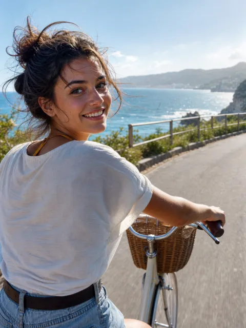 Go on a bike ride to the sea