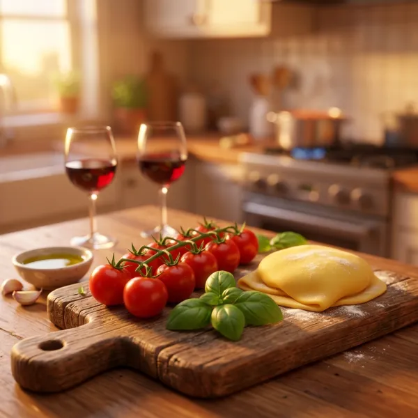 Cook a meal together with them leading and you assisting