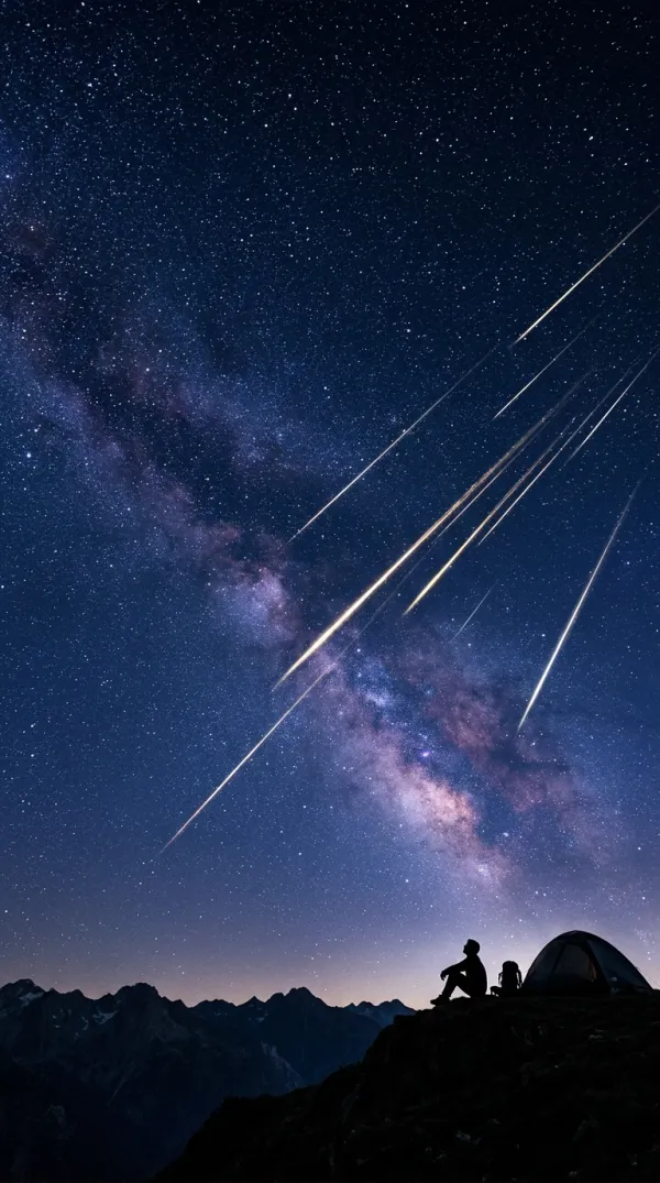 Ver una lluvia de meteoros juntos