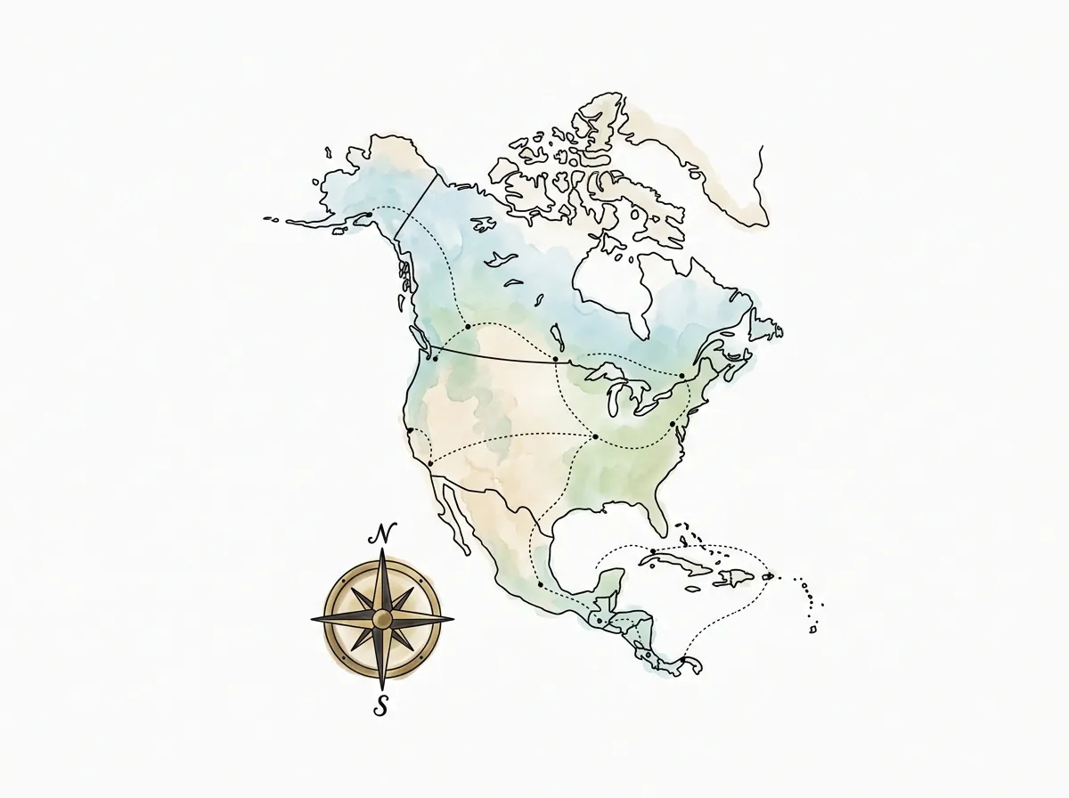 North America Country Atlas